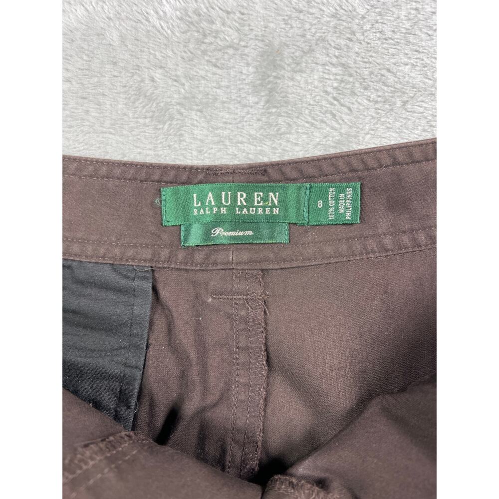 Ralph Lauren RL Brown Skirt 8 M Knee Length Classic Quiet Luxury Minimalist - Picture 4 of 6
